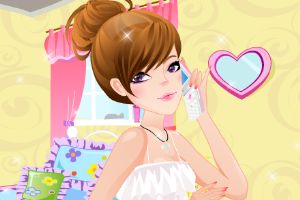 女孩的漂亮手机