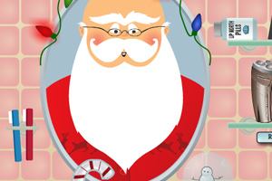 圣诞老人刮胡子