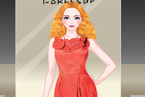 雪纺鸡尾酒礼服