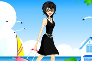 旅行女孩的装扮