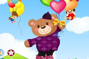 装扮可爱的小熊