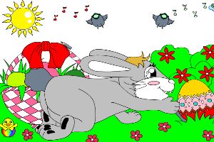 复活节的彩蛋填色