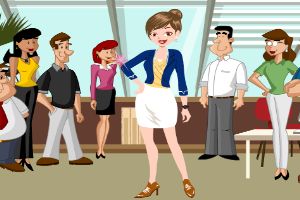 办公室的女孩的装扮