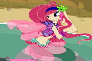 石头上的美人鱼