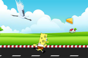 为了食物奔跑跳跃