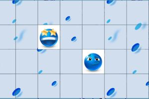 蓝色表情记忆卡片