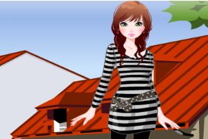 秋天的时尚女孩