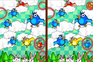 天使兔子找不同