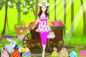 复活节的彩虹女孩