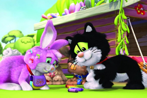 猫咪和兔子拼图