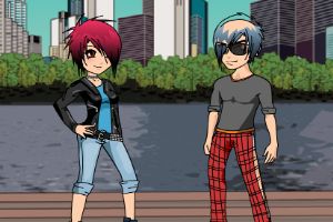 小朋克女孩的装扮