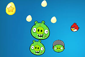 愤怒的小鸟躲避猪