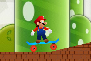 马里奥玩滑板