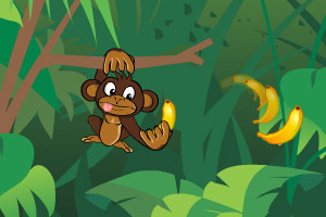 猴子兄弟接香蕉