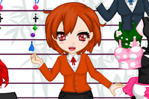 可爱樱花小女孩