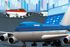 停靠波音747客机