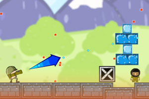 火箭兵轰炸匪徒