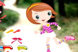 运动女孩的装扮