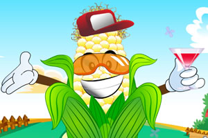 装扮可爱的玉米人