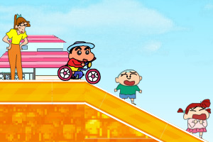蜡笔小新骑单车
