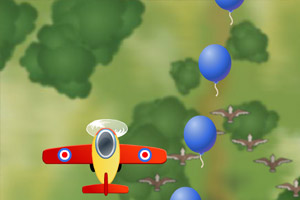 飞翔的玩具飞机