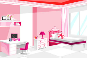 粉红色的公主房