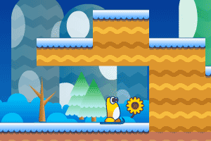 企鹅采摘向日葵