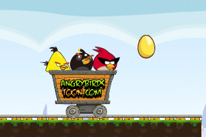 愤怒小鸟开矿车