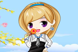 学生美眉春游装