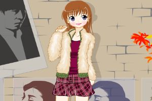 夏天穿黄色服饰女孩