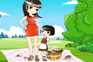 母女去野餐