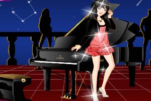 钢琴女孩装扮秀