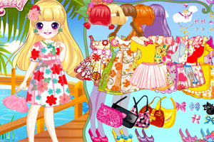 小姑娘的花裙子