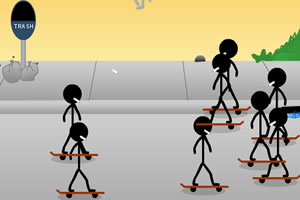 没收火柴人烟头