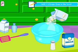 儿童学做苹果派