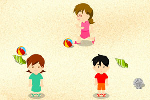 疯狂海滩捡贝壳