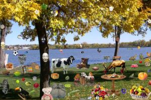 湖光山色里的隐藏物