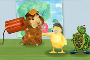 可爱动物接电话