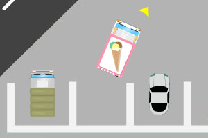 停放冰淇淋汽车