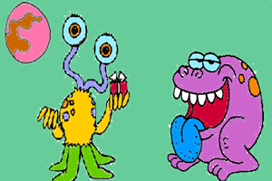 可爱外星人着色