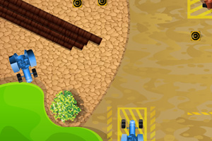 停靠工厂拖拉机