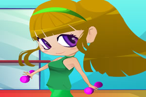 可爱的健身女孩