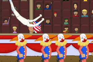 飞翔的美国小丑