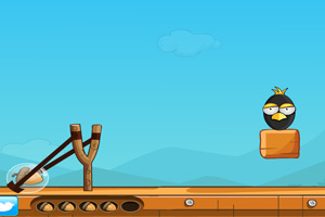 弹弓打愤怒的小鸟