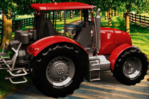 农场拖拉机运输车