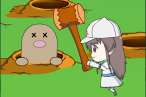 六一女孩打地鼠