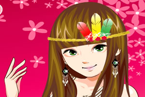 可爱的印度女孩