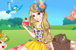 夏日田园野炊装扮