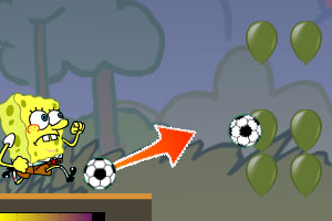 海绵宝宝踢足球