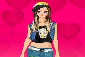 潮流新式装女孩